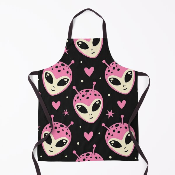Item preview, Cute Pink Alien Heads and Hearts Pattern designed and sold by zzz888.
