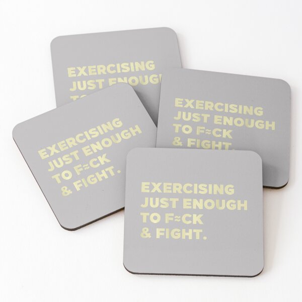 Item preview, Exercising Just-Enough to Fu.ck and Fight Funny designed and sold by GreggRoss.