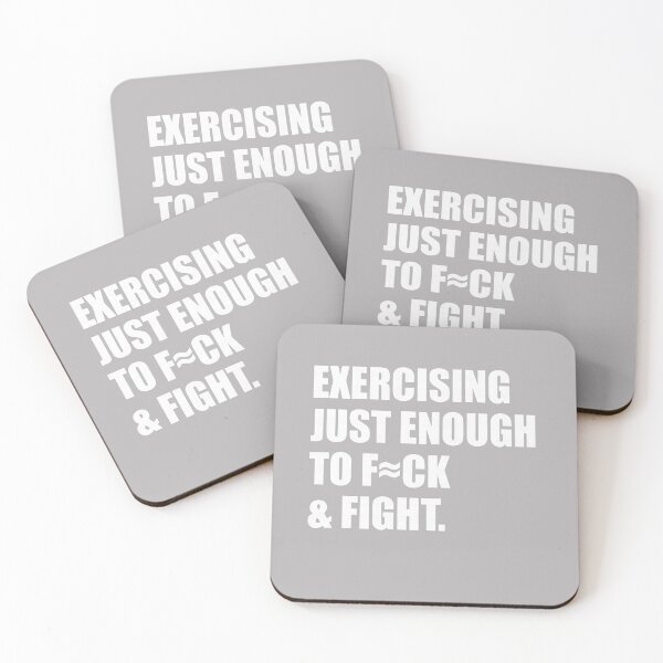 Item preview, Exercising Just-Enough to Fu.ck and Fight Men Women Vintage designed and sold by GreggRoss.