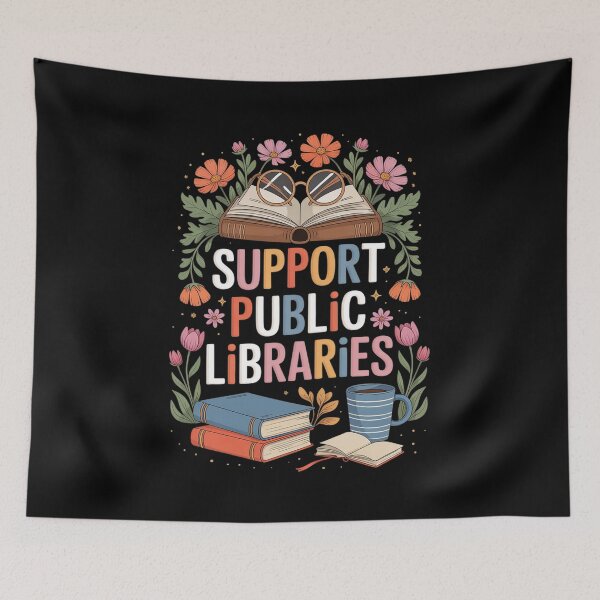 Item preview, Support Public Libraries Book Nerd Apparel Book Lover Womens designed and sold by angolinnArt.