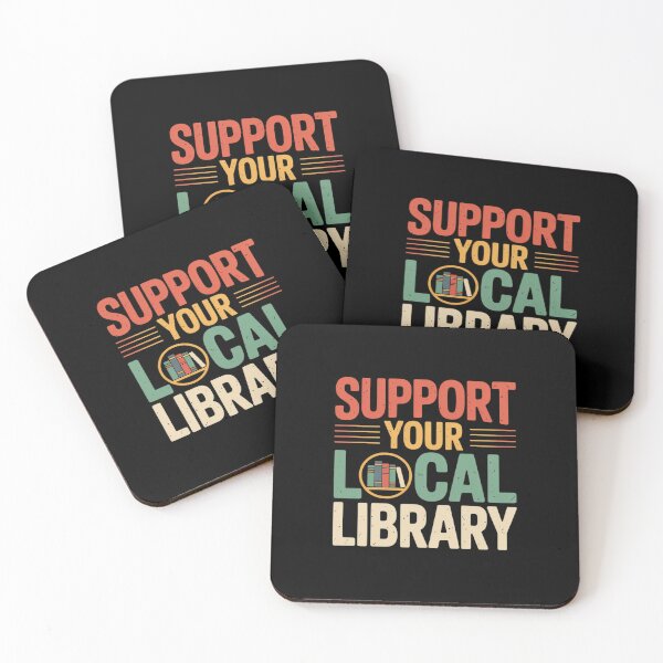 Item preview, Support Your Local Library Book Readers Lovers designed and sold by joyouartArt.