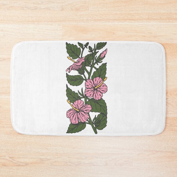 Item preview, Pink Hibiscus Floral Illustration – Vintage Botanical Art designed and sold by andry01.