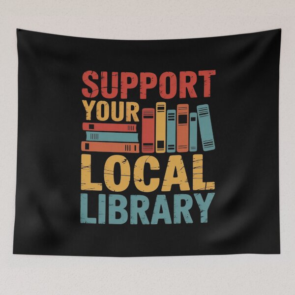 Item preview, Support Your Local Library Book Readers Lovers designed and sold by PowAcademy.