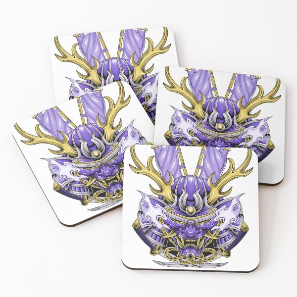 Item preview, Purple Oni Samurai designed and sold by Silver Studio.