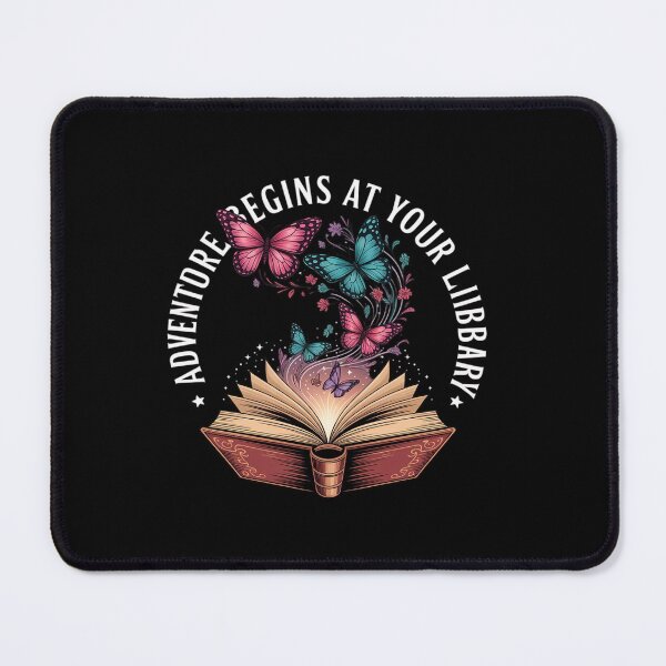 Item preview, Womens Adventure Begins At Your Library Summer Reading designed and sold by angolinnArt.