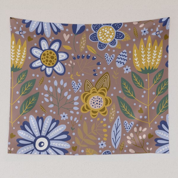 Item preview, Cottage Core Inspired Floral | Blue Green Brown Decor designed and sold by SpencerReedDes.