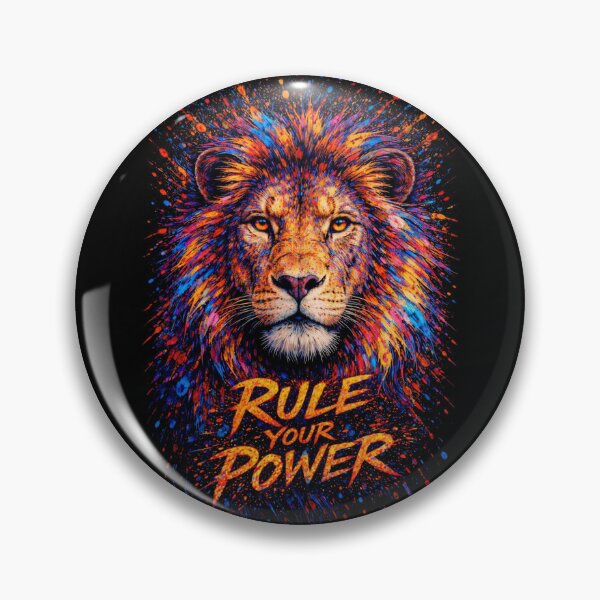 Item preview, Rule Your Power – Psychedelic Lion Art in Vibrant Colors designed and sold by kastabembe.