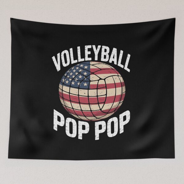 Item preview, Volleyball Pop Pop Of A Volleyball Player Pop Pop US Flag  designed and sold by angolinnArt.