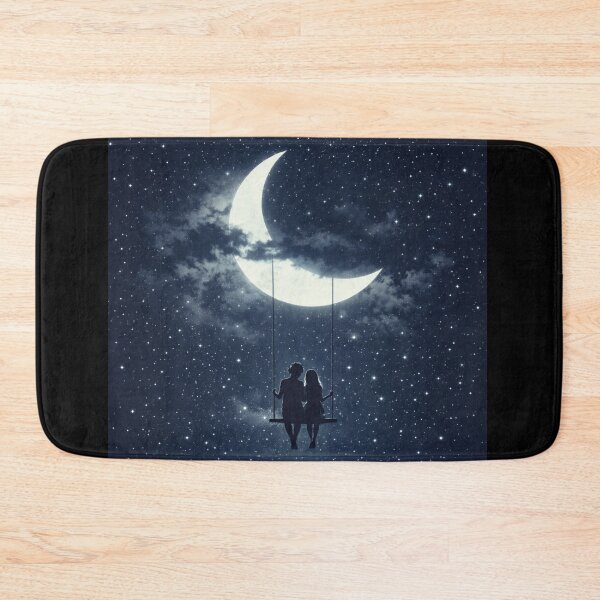 Item preview, Moonlight Lovers Under Starry Sky designed and sold by THE JIZU SHOP.