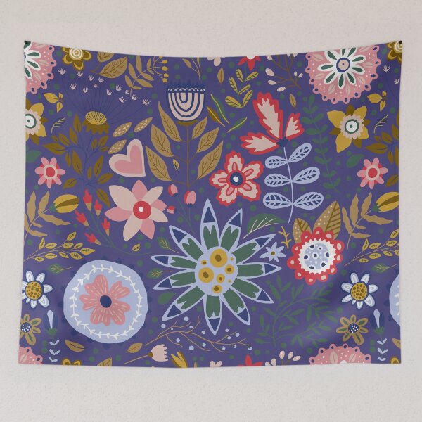 Item preview, Midnight Garden | Pink Purple Red Dark Floral Design designed and sold by SpencerReedDes.