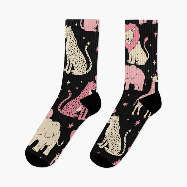 Item preview, Cute Pink Safari Animals Love Pattern designed and sold by zzz888.