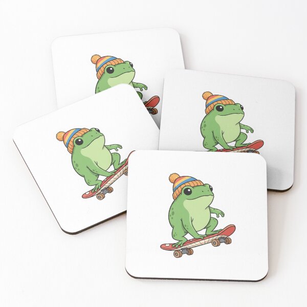 Item preview, Skater Frog Beanie - Cute Goblincore Aesthetic designed and sold by Maclaw200d.