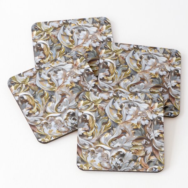Item preview, Ornate Baroque Acanthus Floral Seamless Pattern designed and sold by SassyArtistry.
