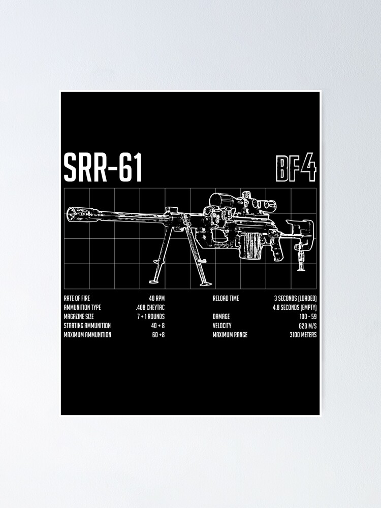 Bf4 Battlefield 4 Srr 61 Poster By Lojafps Redbubble