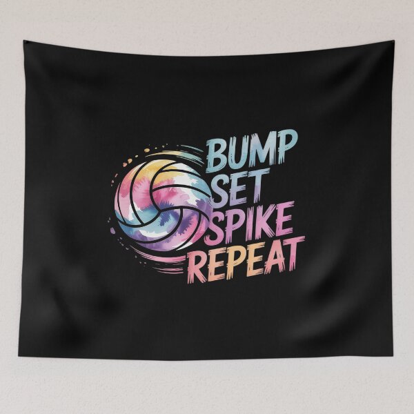 Item preview, Volleyballer Bump Set Spike Repeat Volleyball designed and sold by angolinnArt.