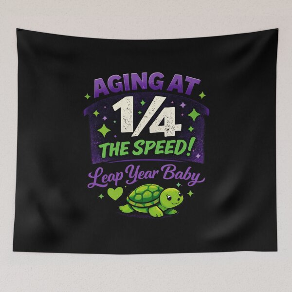 Item preview, Aging at 1/4 Speed! Leap Year Baby - Baby Turtle Heart designed and sold by Leap29 Designs.