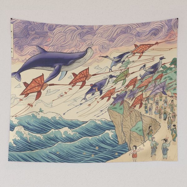 Item preview, Whimsical Ukiyo-e Giant Animal Kite Festival designed and sold by Vandy Fullam.