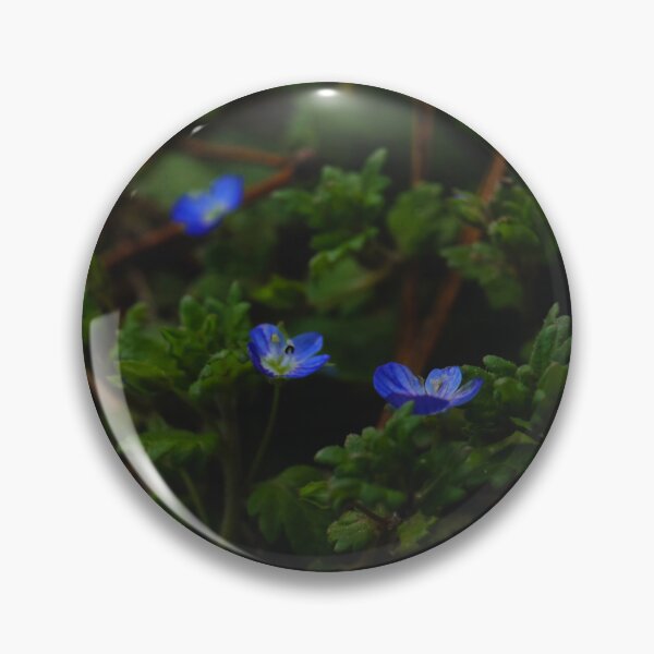 Item preview, Deep Forest Floor - Blue Wildflowers in Pine Needles designed and sold by vikko-art.
