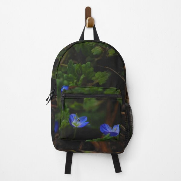 Item preview, Deep Forest Floor - Blue Wildflowers in Pine Needles designed and sold by vikko-art.