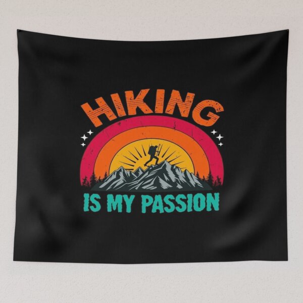 Item preview, Retro Hiking Sunset Design – Bold Adventure for Nature Lovers, Backpackers & Outdoor Enthusiasts designed and sold by Bright Nest Studio.