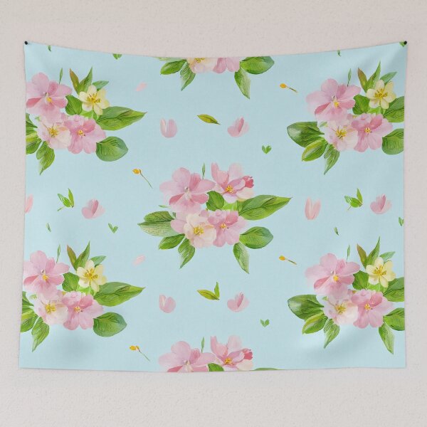 Item preview, Seamless Pink Blossom Floral Pattern designed and sold by SassyArtistry.