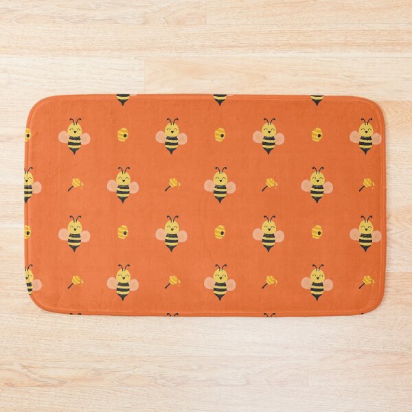 Item preview, Cute Bumblebees On Orange designed and sold by SamAnnDesigns.