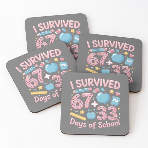 Item preview, I Survived 67 Plus 33 Days of School for Kids Funny 6 7 Meme  designed and sold by KristineLi.