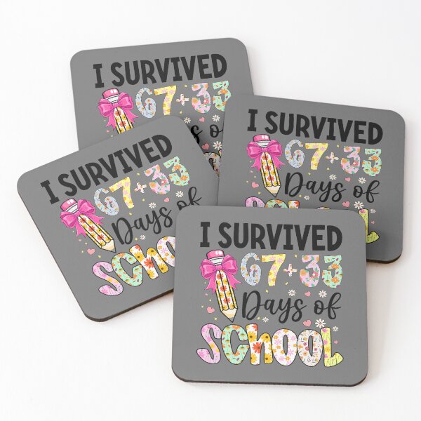 Item preview, I Survived 67+33 Day of School Teacher 100 Days of School designed and sold by KristineLi.