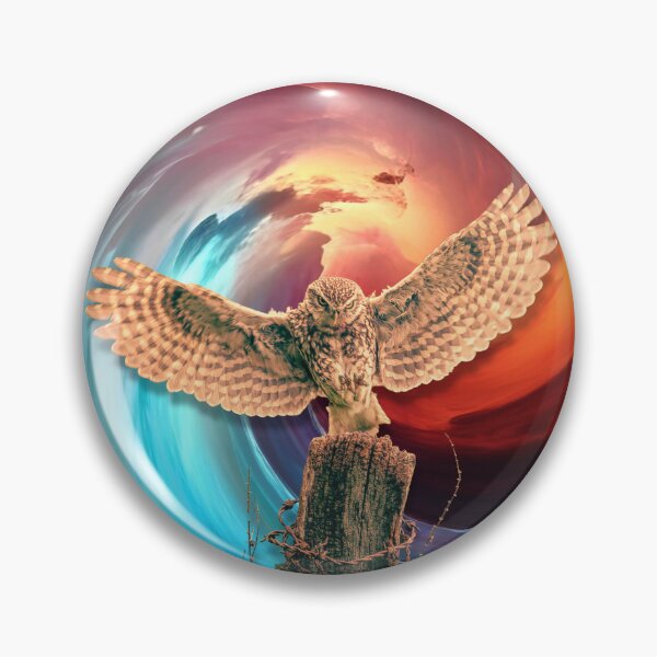 Item preview, Mighty Owl Escapes The Whirling Vortex designed and sold by DigitalShoppeIL.