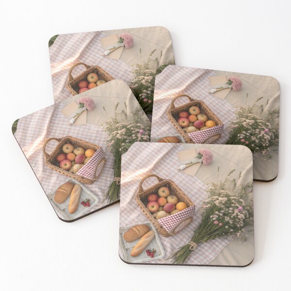 Item preview, Cottagecore Picnic Flatlay designed and sold by Bionson Art.