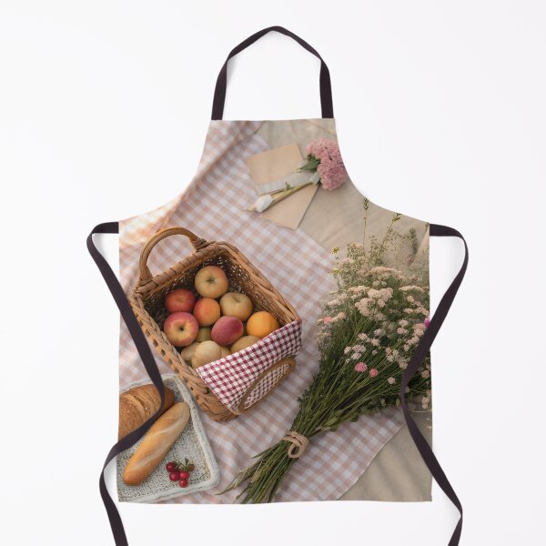 Item preview, Cottagecore Picnic Flatlay designed and sold by Bionson Art.