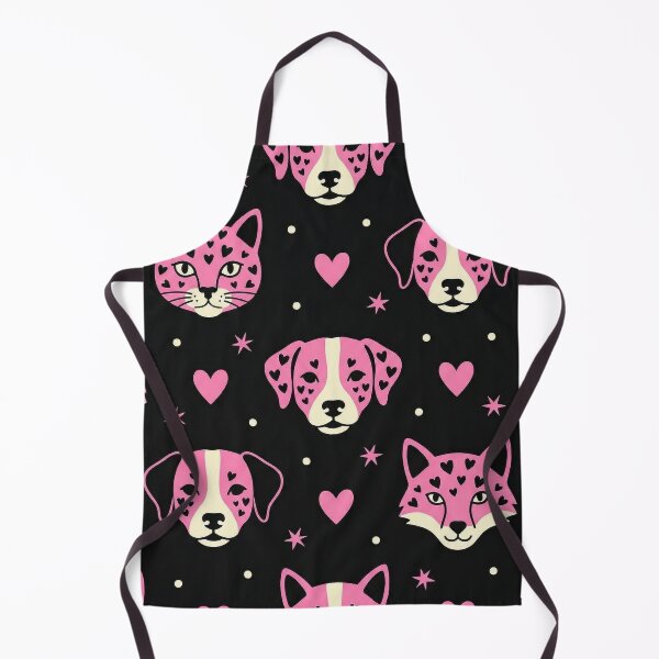 Item preview, Kawaii Pink Dog and Cat Hearts Pattern designed and sold by zzz888.