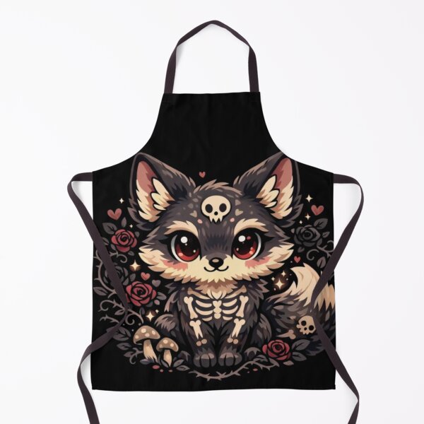Item preview, Cute Gothic Fox – Kawaii Dark Fantasy Art designed and sold by CutePearlStudio.