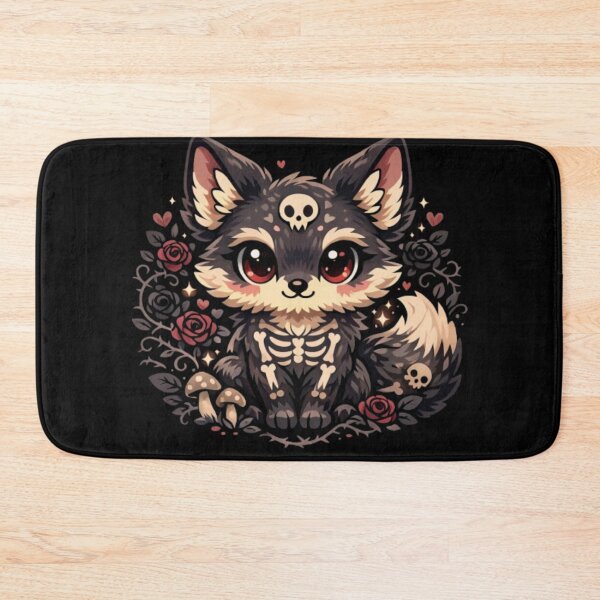 Item preview, Cute Gothic Fox – Kawaii Dark Fantasy Art designed and sold by CutePearlStudio.