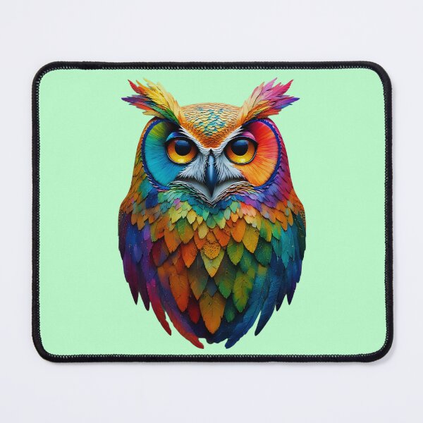 Item preview, Colorful Owl – Bright Wildlife designed and sold by Neer arts.