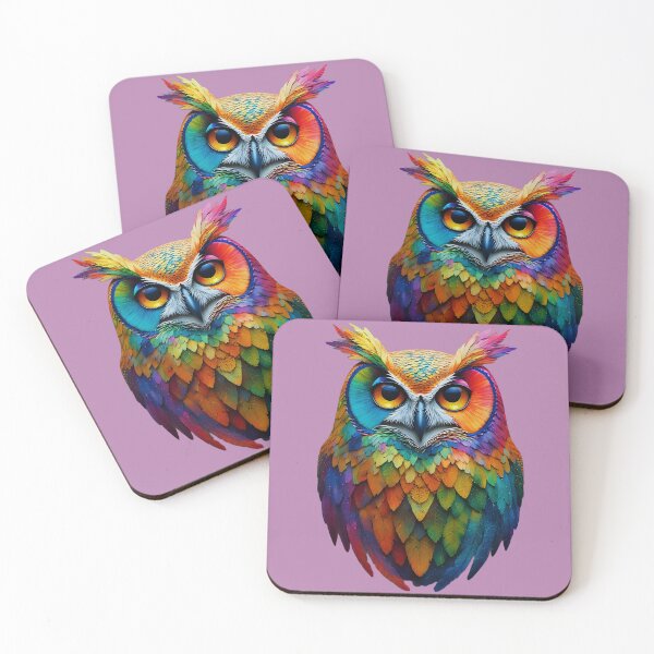 Item preview, Colorful Owl – Bright Wildlife designed and sold by Neer arts.