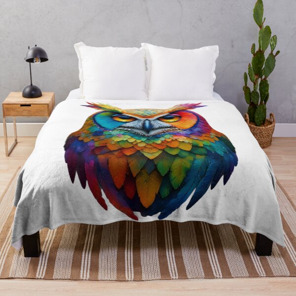 Item preview, Colorful Owl – Bright Wildlife designed and sold by Neer arts.