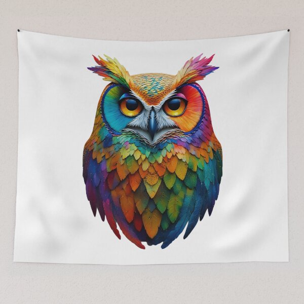 Item preview, Colorful Owl – Bright Wildlife designed and sold by Neer arts.