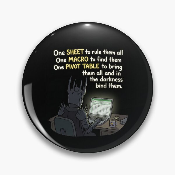 Item preview, One Sheet To Rule Them All Funny Spreadsheet Office Humor designed and sold by Fenay Designs.