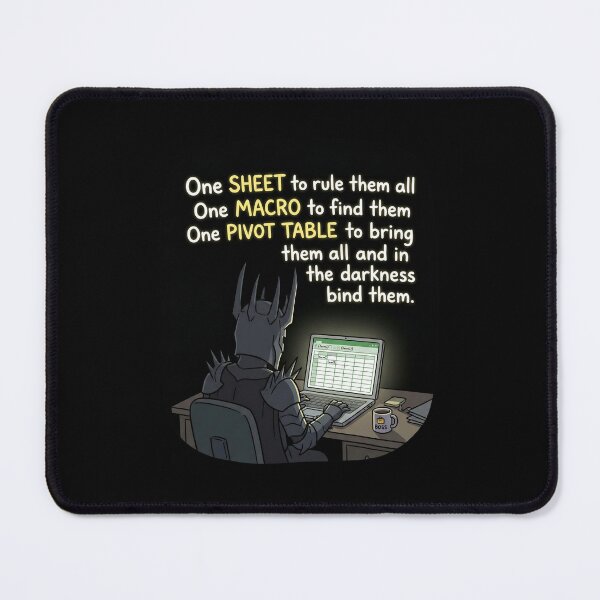 Item preview, One Sheet To Rule Them All Funny Spreadsheet Office Humor designed and sold by Fenay Designs.