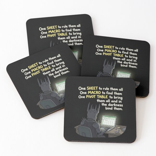 Item preview, One Sheet To Rule Them All Funny Spreadsheet Office Humor designed and sold by Fenay Designs.