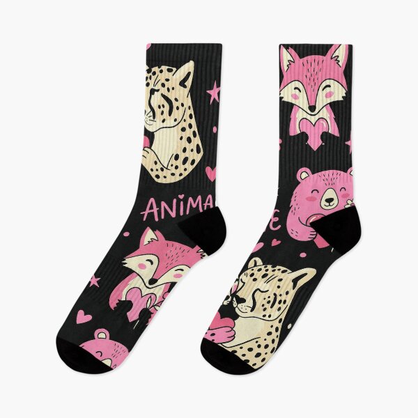 Item preview, Kawaii Pink Animal Valentine Jungle Love Pattern designed and sold by zzz888.