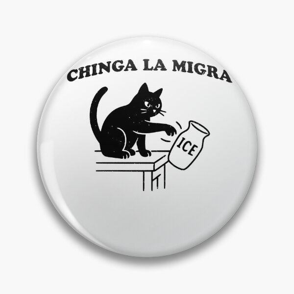 Item preview, Chinga La Migra Cat Protest Illustration ice Out For Good designed and sold by margamPagenberg.