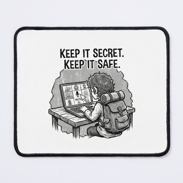 Item preview, Keep It Secret Keep It Safe Funny Mute Button Office Humor designed and sold by Fenay Designs.