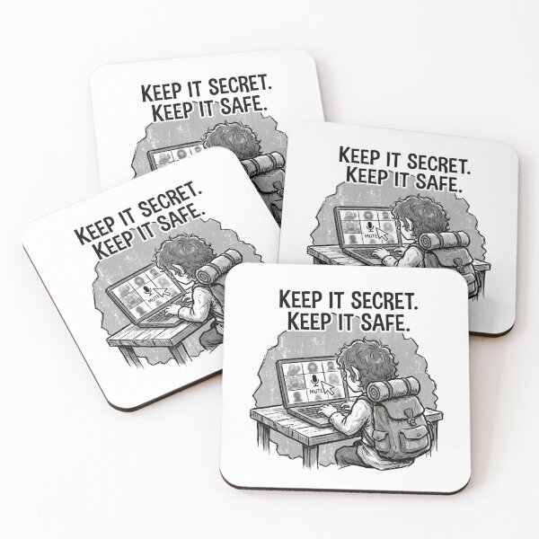 Item preview, Keep It Secret Keep It Safe Funny Mute Button Office Humor designed and sold by Fenay Designs.