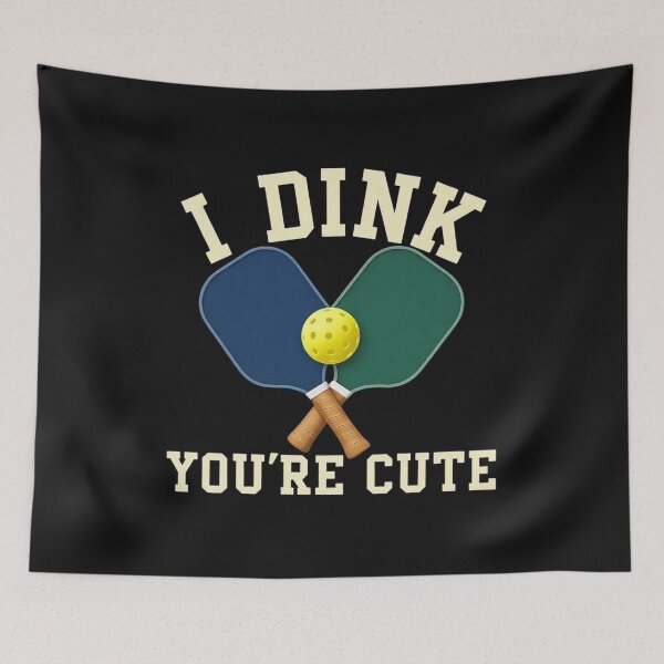 Item preview, I Dink You're Cute Funny Pickleball Valentine designed and sold by GeniePixel.