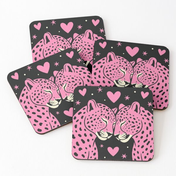 Item preview, Pink Leopard Love Cosmic Nuzzle designed and sold by zzz888.