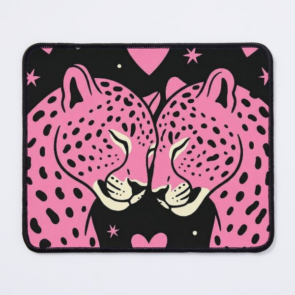 Item preview, Pink Leopard Love Cosmic Nuzzle designed and sold by zzz888.