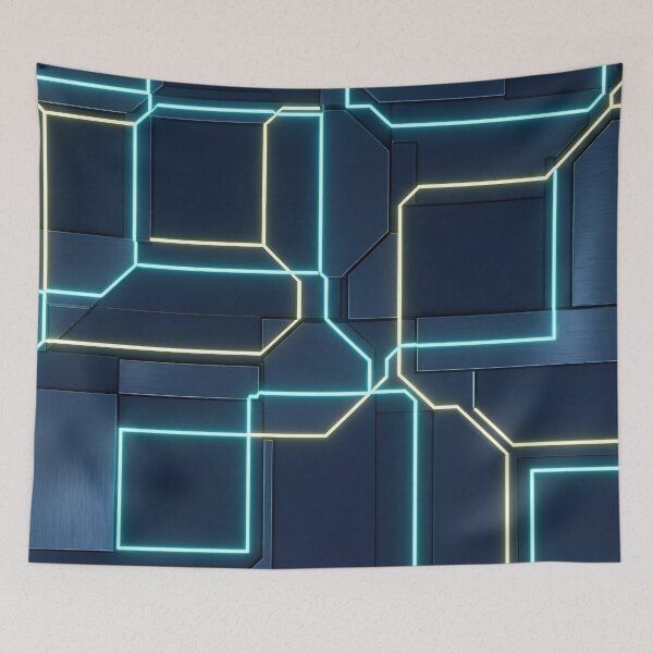 Item preview, Neon Cyberpunk Metal Wall designed and sold by stereonut.