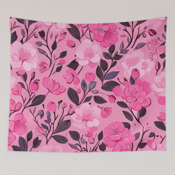 Item preview, Pink Flowers With Pink Petals designed and sold by SassyArtistry.